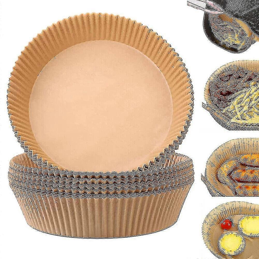 20pcs/100pcs Optional Air Fryer Disposable Paper Liner Non-stick Baking Parchment Paper Liners