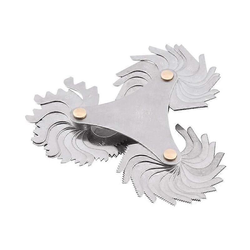 60 Degree 55 Degree Stainless Steel Screw Pitch Gauge Metric + Imperial Measuring Tool 51 Blades