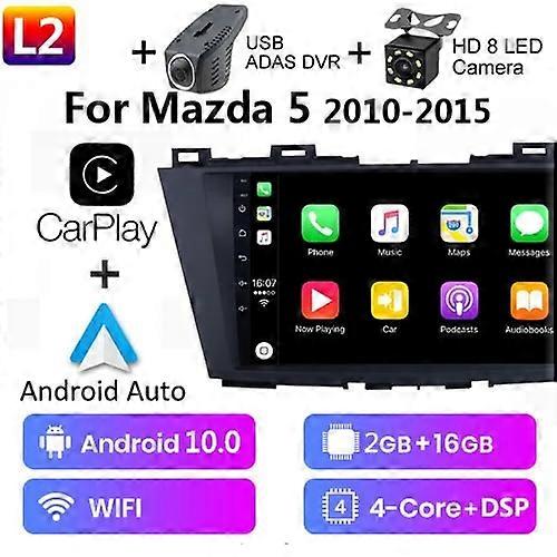 For Mazda 5 3 CW 2010 - 2015 Car Radio Multimedia Video Player Navigation GPS Android No 2din 2 din dvd Android Carplay stereo