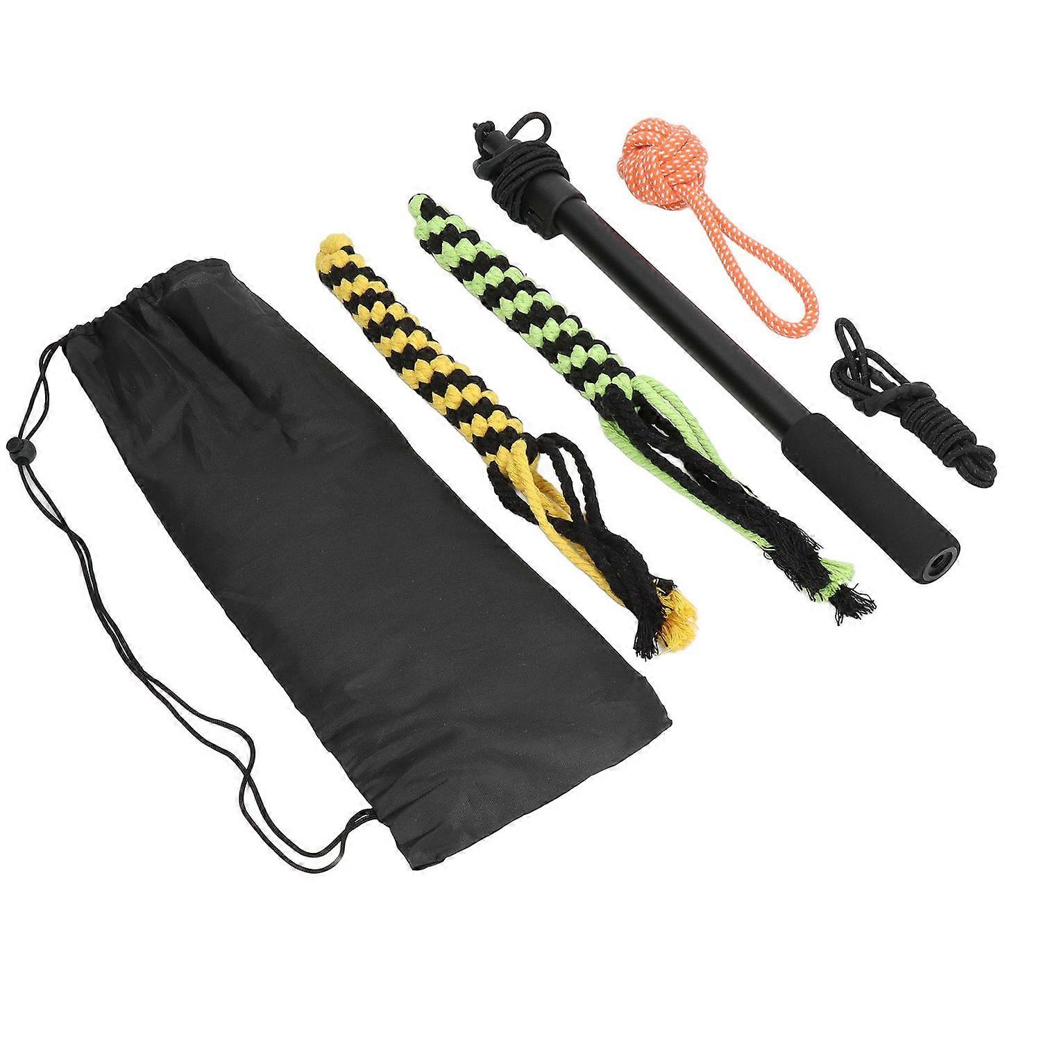 Flirt Pole Toy Multipurpose Retractable Training Interactive Toy Flirt Pole for Small Medium Large D