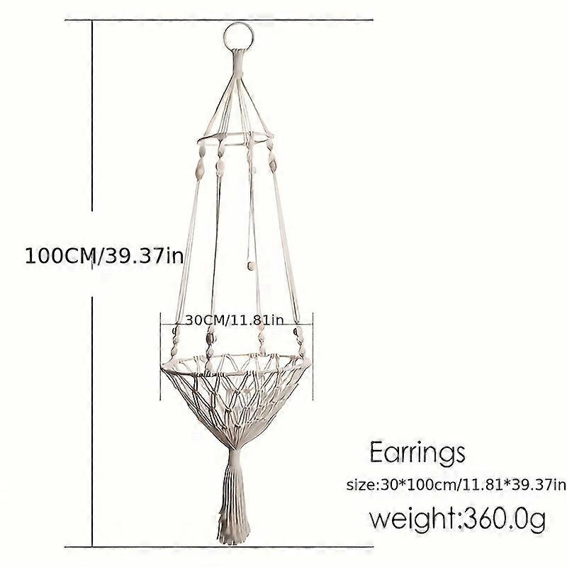 Chew-Resistant, Comfortable Cat Hammock: Durable Woven Rope Swing Bed & Space-Saving Cradle for Indoor Cats