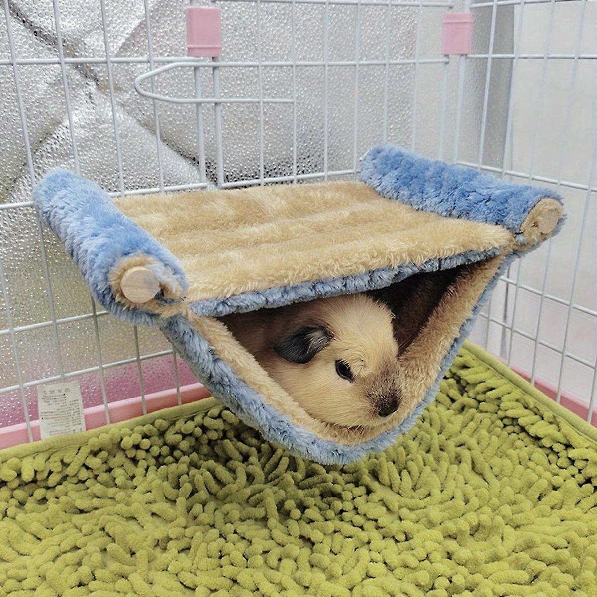 Double Layer Winter Warm Rat Hammock - Cozy Hanging Nest Bed For Guinea Pigs, Rats, And Chinchillas - Cage Accessories For Small Pets
