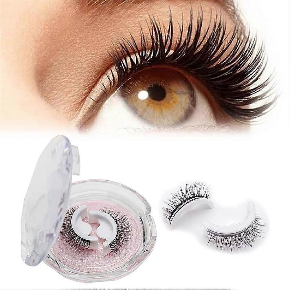 Self Adhesive 3D False Eyelashes Waterproof Reusable No Glue or Liner Needed