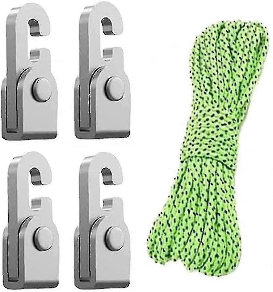 Automatic Lock Hook,self-locking Free Knot Easy Tighten Rope Kit With Rope