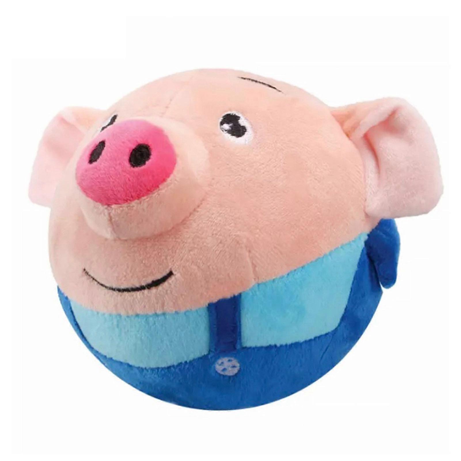 Music Vibration Bouncing Ball Active Moving Pet Electric Plush Toy Interactive Talking Squeaky Toy for Pets Dog Cats Accessories Supplies
