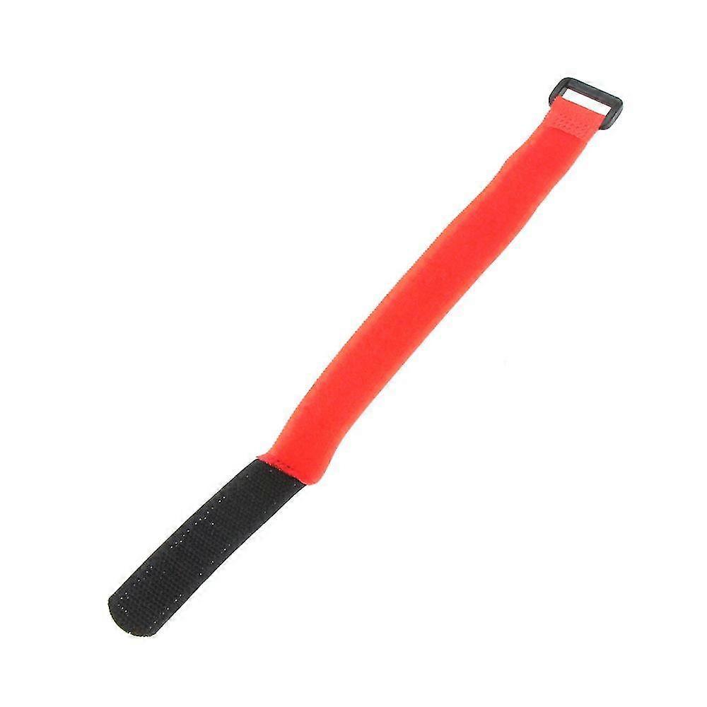 10 Pcs Strong Rc Slip Battery Cable Tie-down Straps 30 X 2cm Red