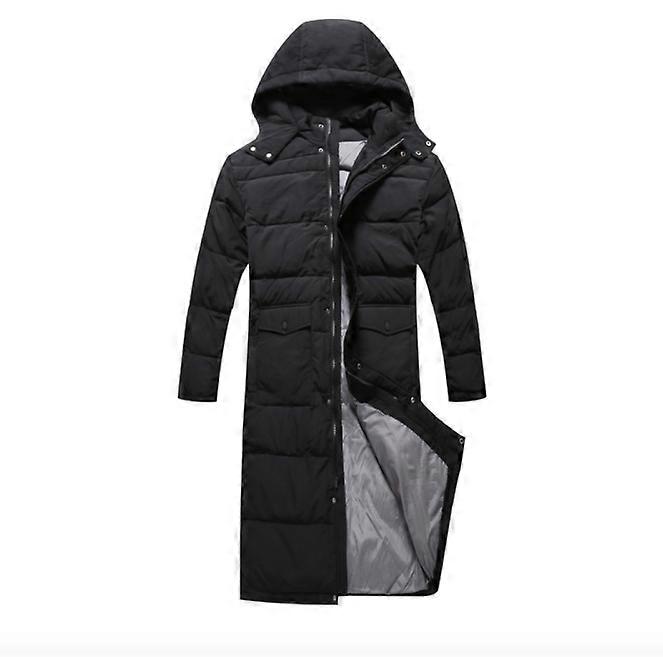Extended thickened above the knee winter jacket Men's down jacket