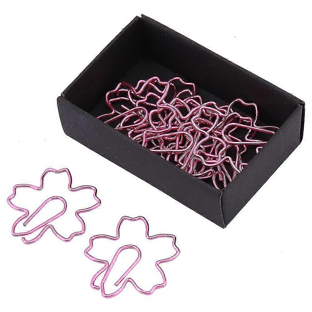 Cherry Blossom Paper Clips - 12 Pcs Creative Bookmark and Document Organizing Clips