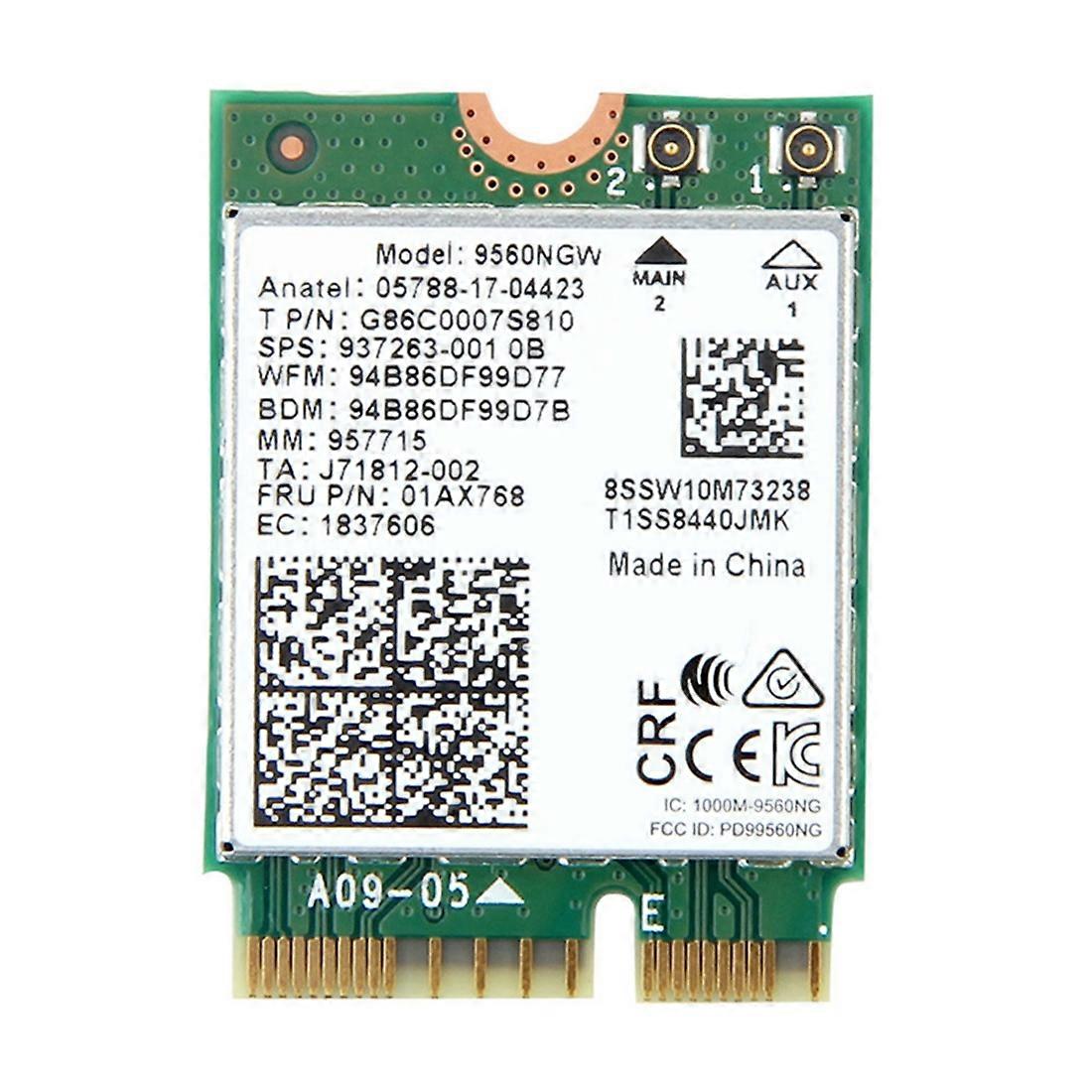 1730Mbps for Dual Band Wireless AC 9560 Desktop Kit Bluetooth 5.0 802.11Ac M.2 CNVI 9560NGW Wifi Ca