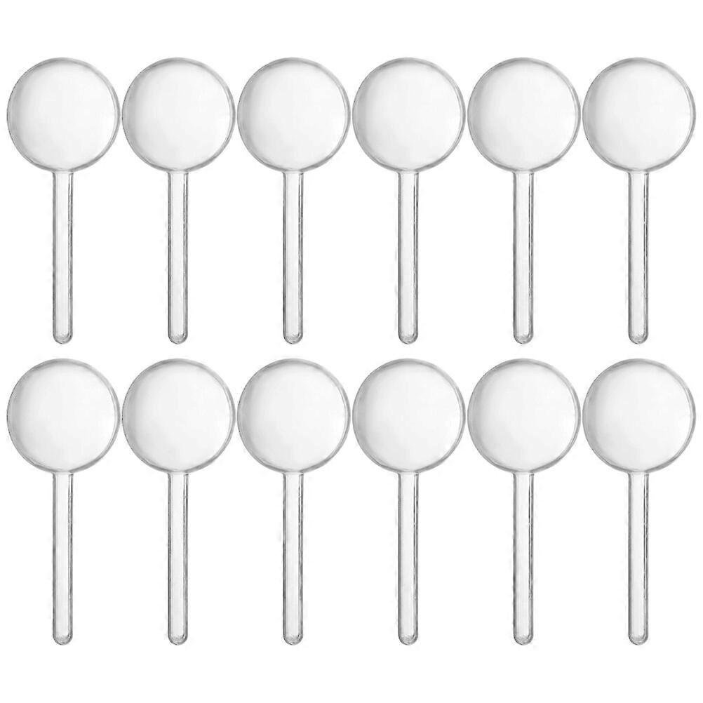 12Pcs Lollipop Packing Box Round Plastic Case DIY Candy Case Handcraft Case