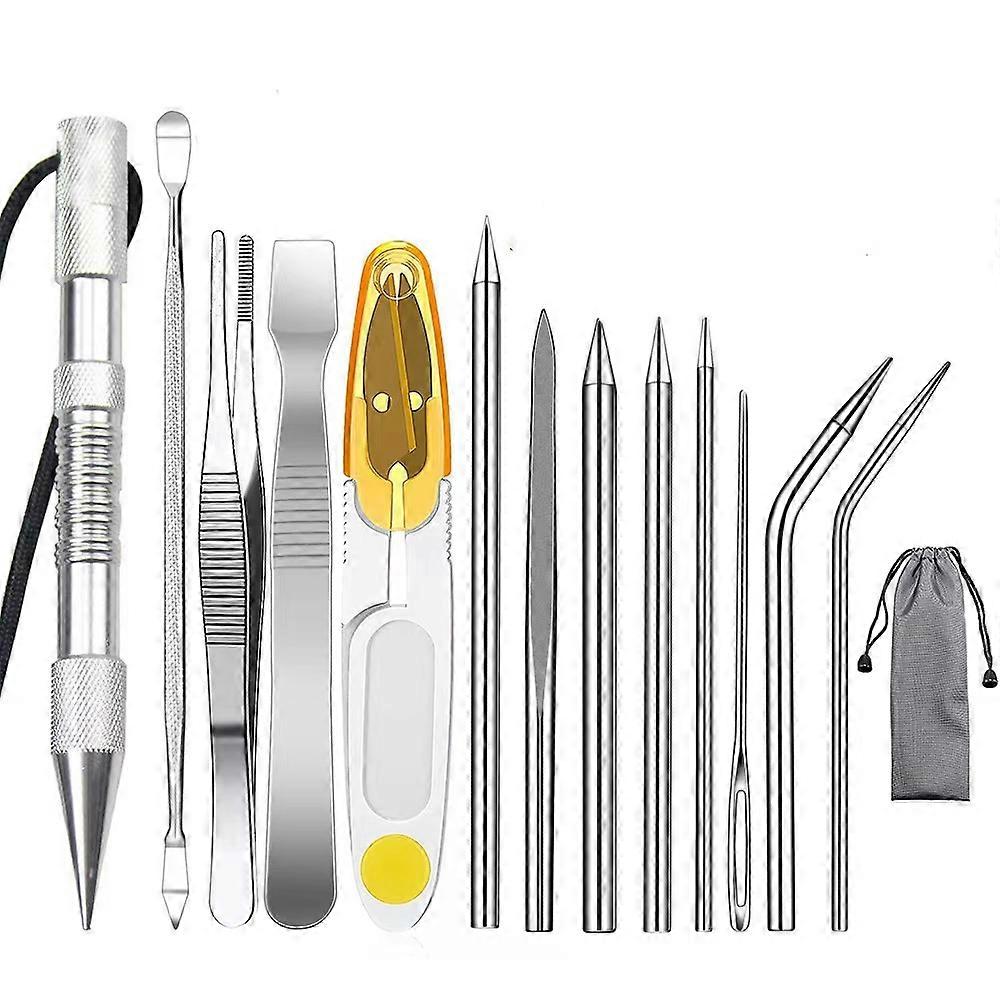 Knotter Tools, Fid Paracord Fid Set Stainless Steel Paracord Lacin Needles And Smooing Tool For Leaer Or Paracord Work