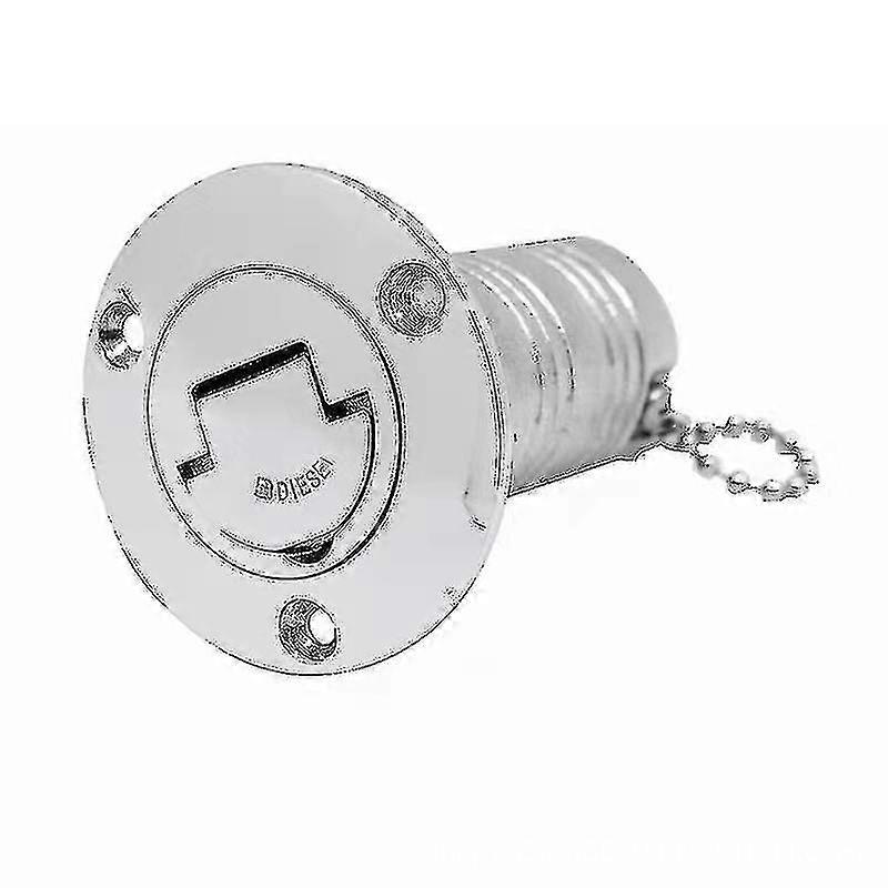 316ステンレス鋼マリンボートデッキ燃料フィラーキャップガスディーゼル廃水38mm燃料キャップヨットハードウェアアクセサリー