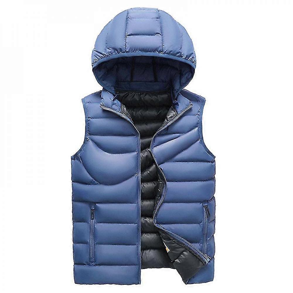 Steppweste ärmellose Jacke für Herren mit abnehmbarem H BUQ