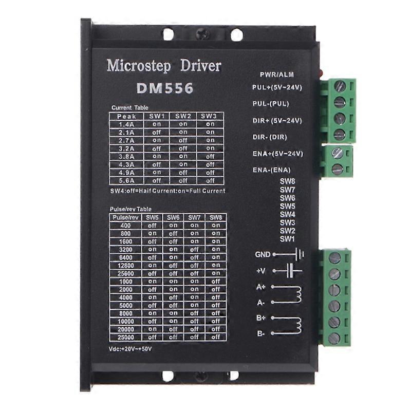 Digital Stepper Driver, Dm556 Motor Driver Is Suitable for Nema 23, Nema 24 and Nema34 Stepper Moto