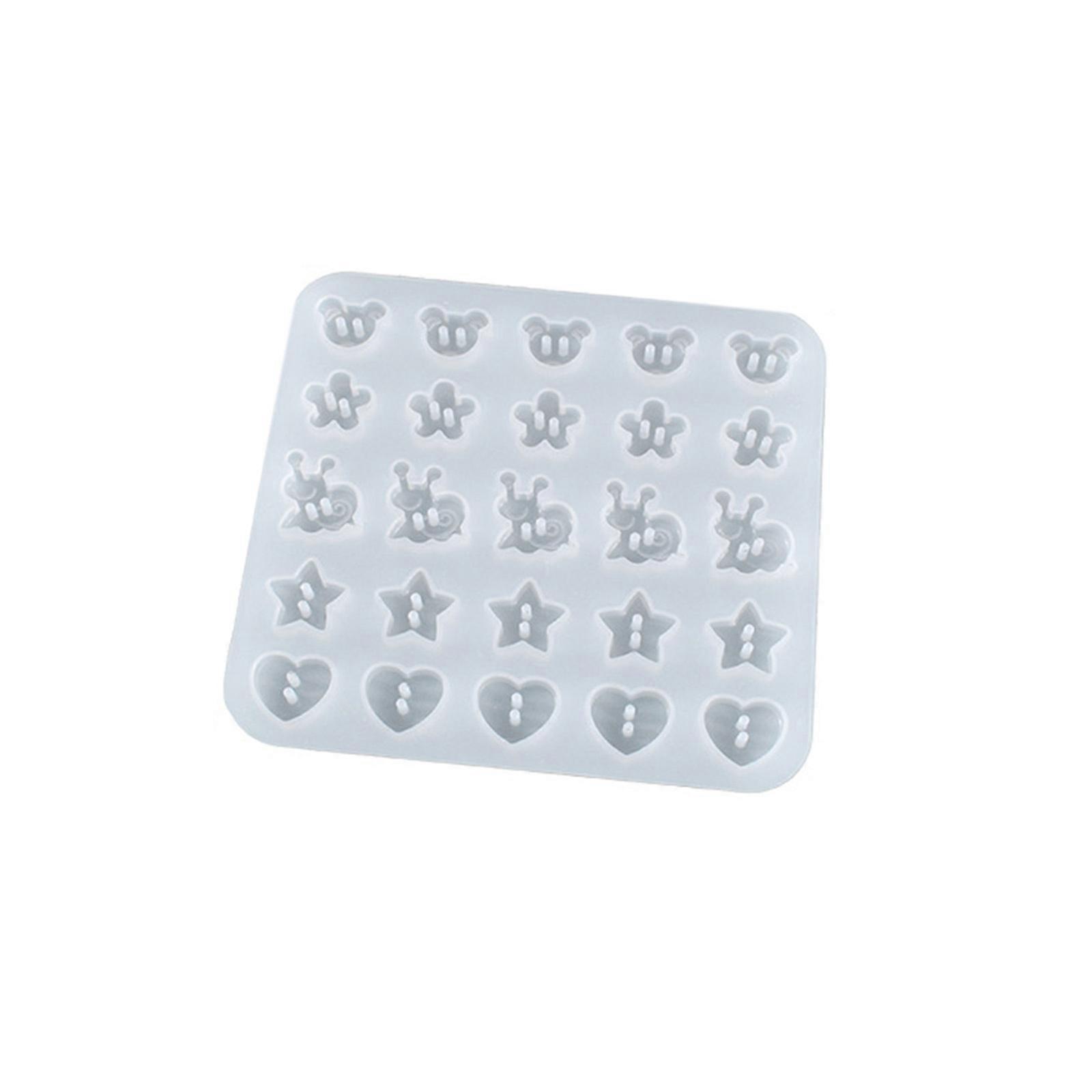 Unique Button Mold Silicone Resin Mold Pendant Jewelry Making Epoxy Casting Mold