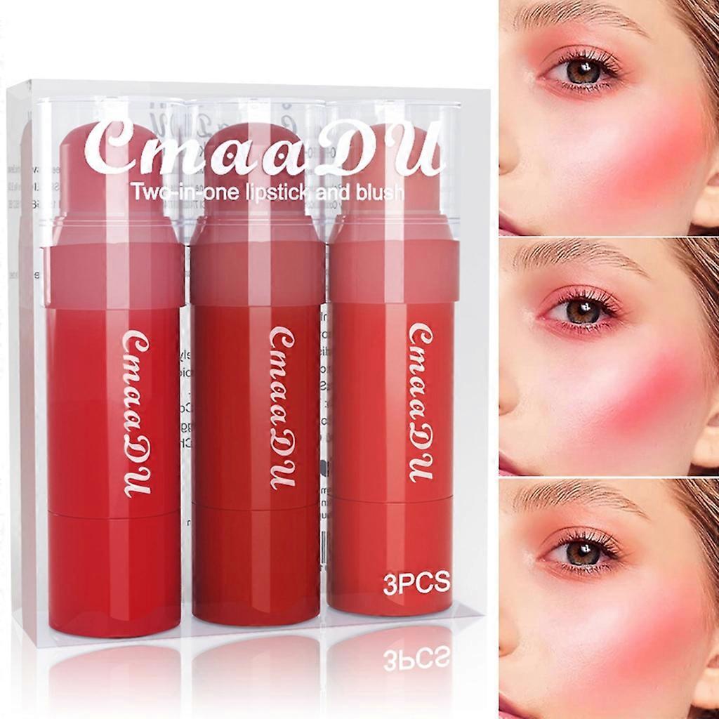 Blush Stick,Putty/Cream Makeup Blush,Multi-Use Lip and Cheek Tint,Lightweight