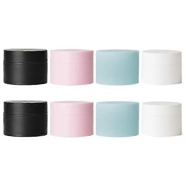 8Pcs 20g Small Plastic Bottles Jars Leak-Proof Cosmetics Cream Box Container