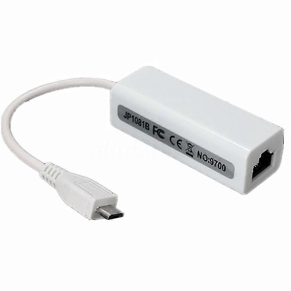 Micro Usb 2.0 5p To Rj45 Networks Lan Ethernet Cable Converter Adapter For Tablet Pc