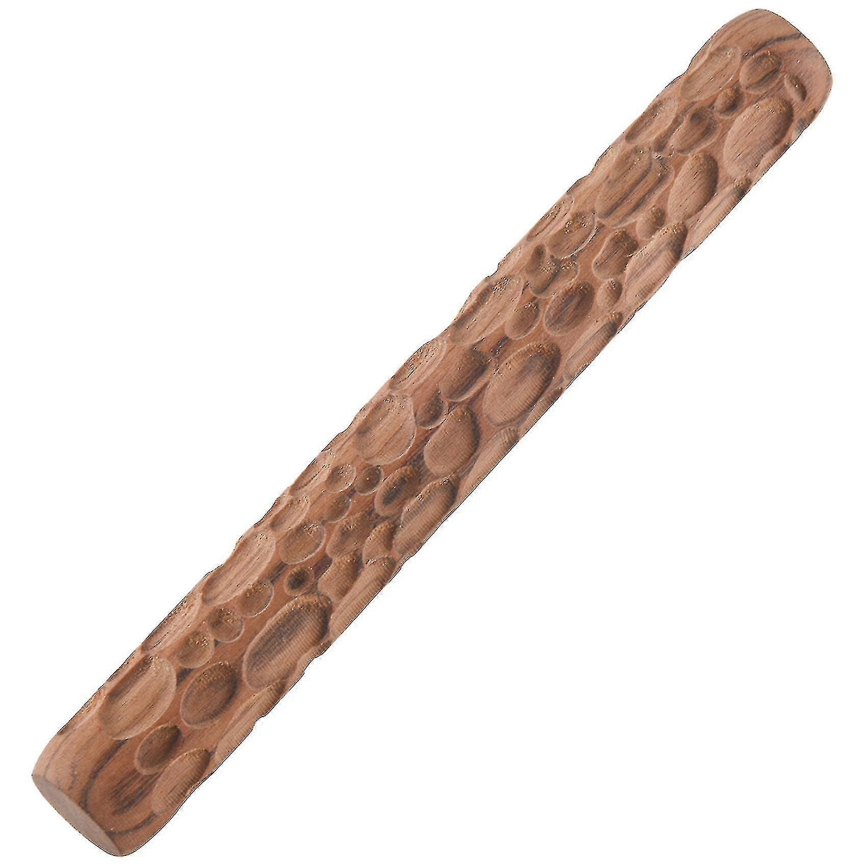 Wood Hand Rollers Compatible Clay Stamp Clay Pattern Roller Ceramic Tools Carved Texture Printing Mud Roll