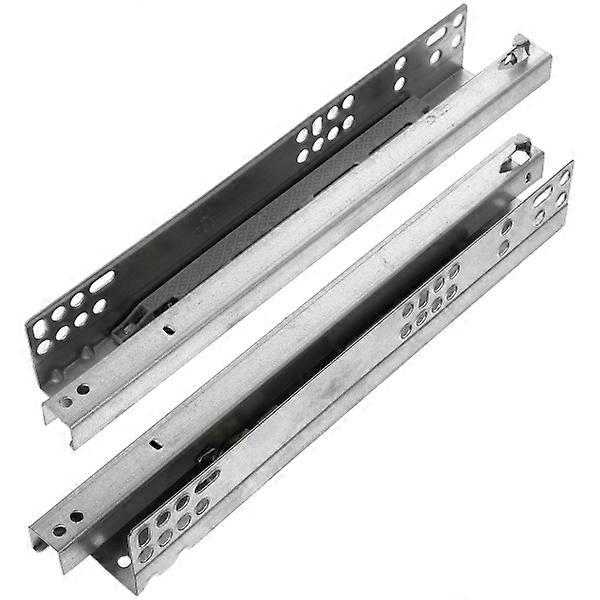 2pcs Drawer Slide Rails Two-Section Slide Rails Buffer Drawer Rails Silent Rails