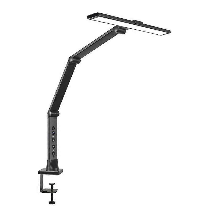 LAOPAO 12W LED Touch Table Lamp Long Arm Multi-axis Clip Continuous Dimming Office Bedroom Remote Control Eye-Protect Desk Lamp
