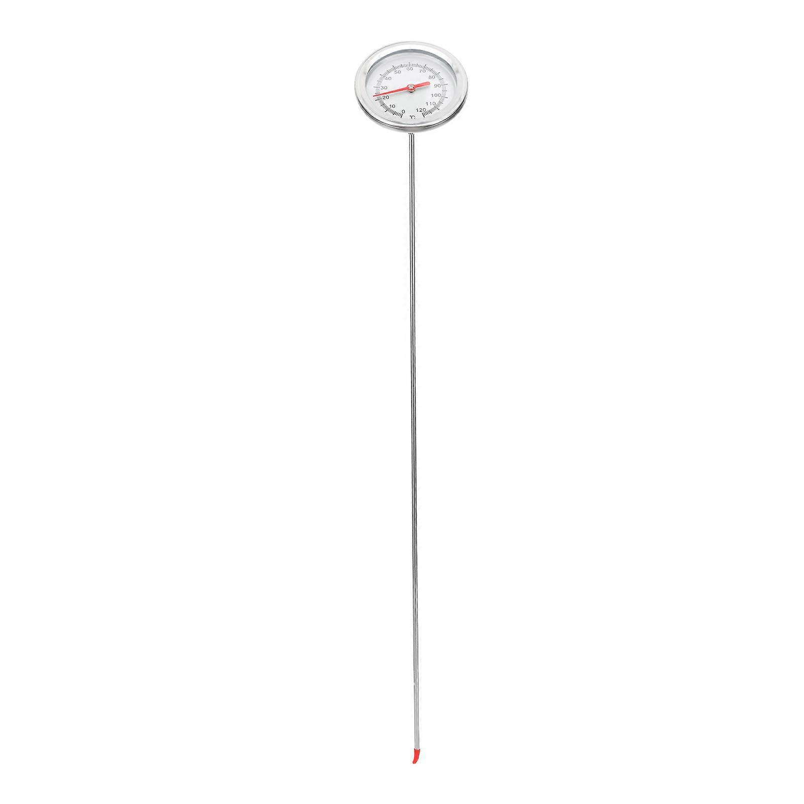 Stainless Steel Long Soil Thermometer Backyard Compost Temperature Sensor Tester