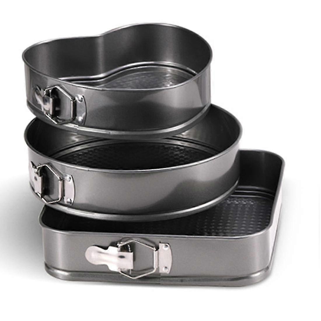 Square Round Heart-shaped Metal Non Stick Removable Cake Mold Baking