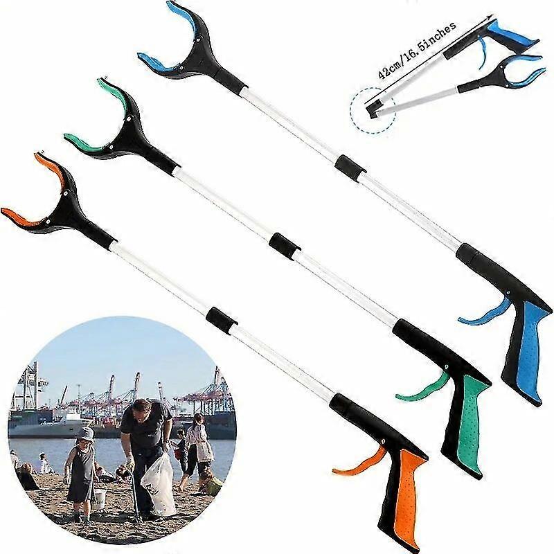 Foldable Grabber With 360 Swivel Clip Collapsible Garbage Grabber Pick Up Tools