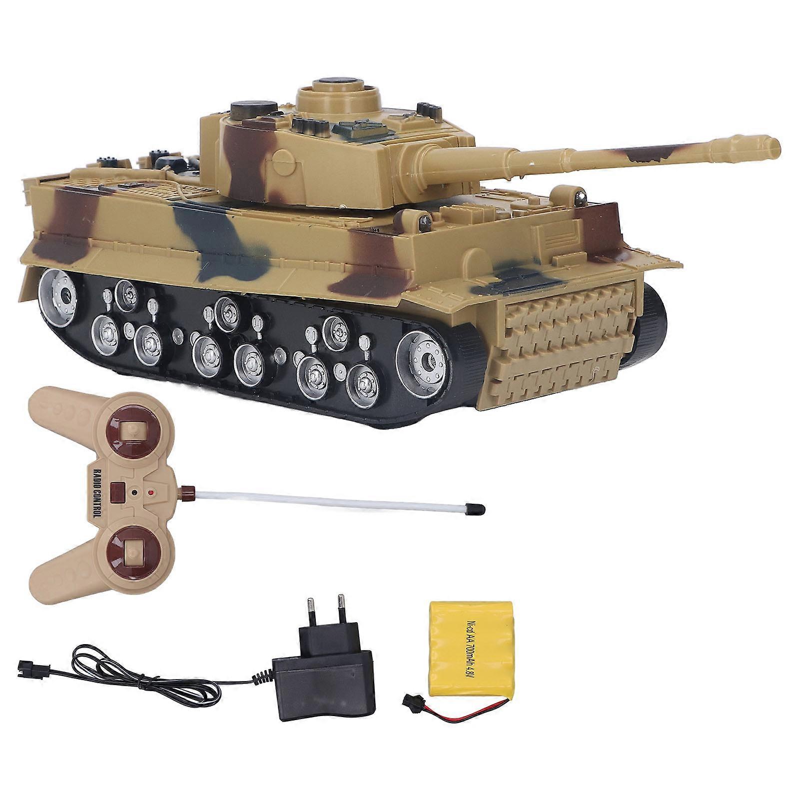 RC Tank 4 Kanaler Lång Spännvidd Klättring Multi Angle Rotation 1:32 Battle Tank Leksak För Barn EU Plug 110240V
