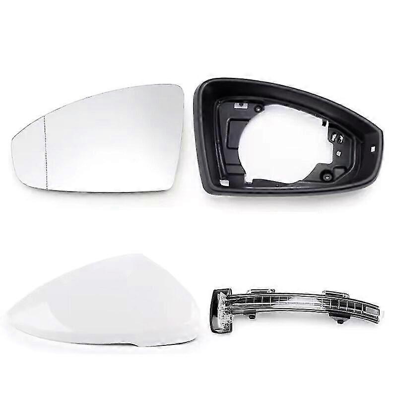 Suitable For 19-23 Skoda Super Rearview Mirror Housing Rear Mirror Cover Lens Frame Turn Signal