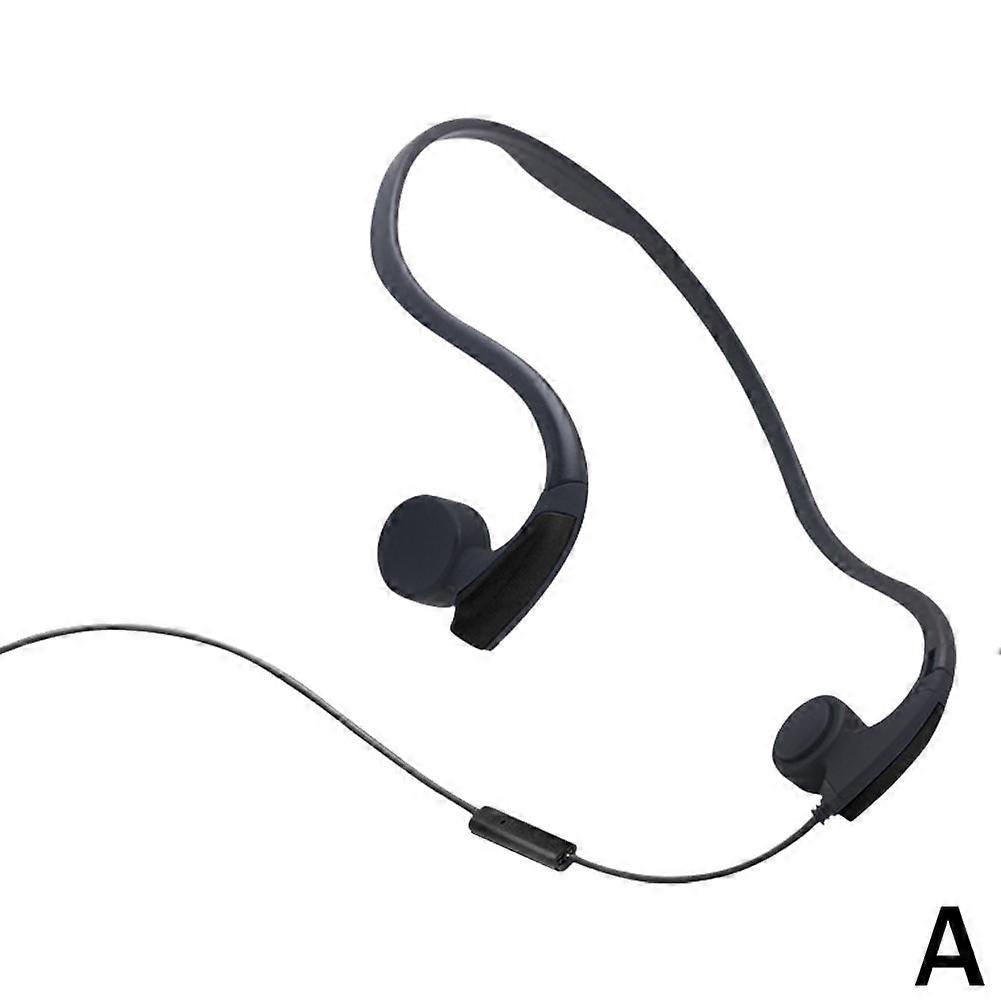 有線骨伝導ヘッドフォン3.5mmオーディオジャック、ランニングワークアウトハイキング用