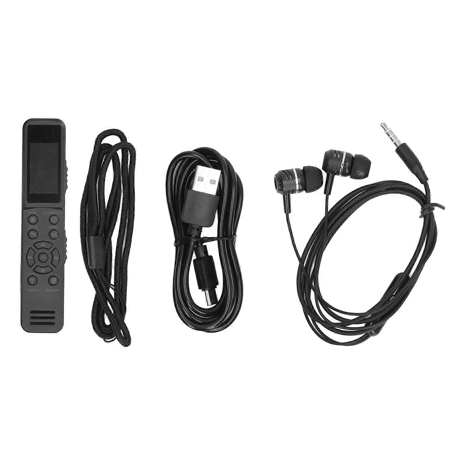 Digital Audio Recorder Mini Size Noise Reduction 8G Memory Voice Activated Recording Device for Speech