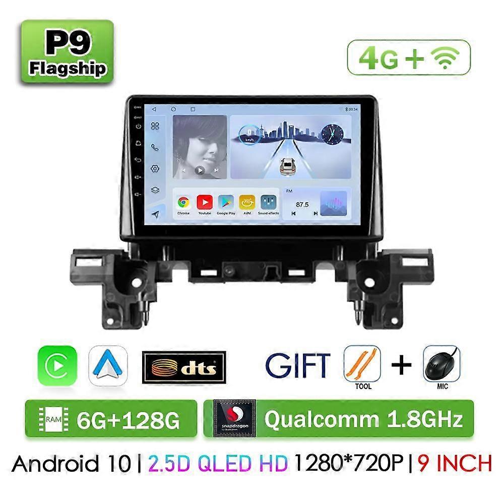 9 Inch Android Auto Car Radio For Mazda Cx-5 Cx5 Cx 5 2018 2019 Qled Touch Screen Video Wifi 4g Wireless Carplay Multimedia Dsp