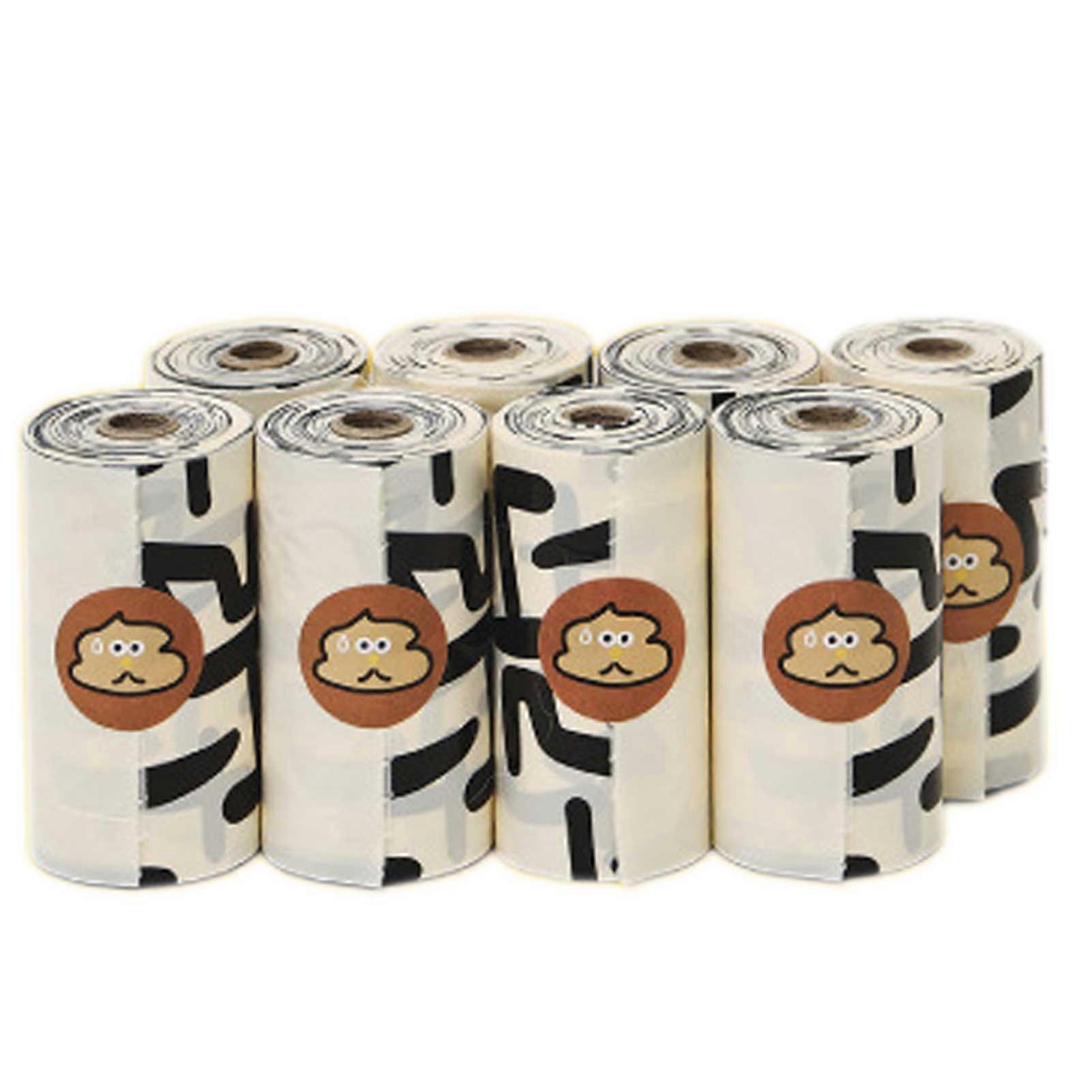 Mini Pet Waste Bags Degradables Poops Bags Earth-Friendly Leak-Proof Easy Tear-Off Dog Waste Bags