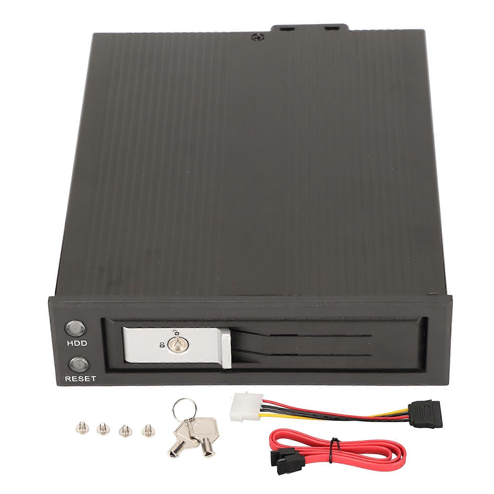 3.5in Hard Drive Enclosure 3.5in SATA Mobile Hard Disk Enclosure Tray Support SATA I II III SAS 6Gbps