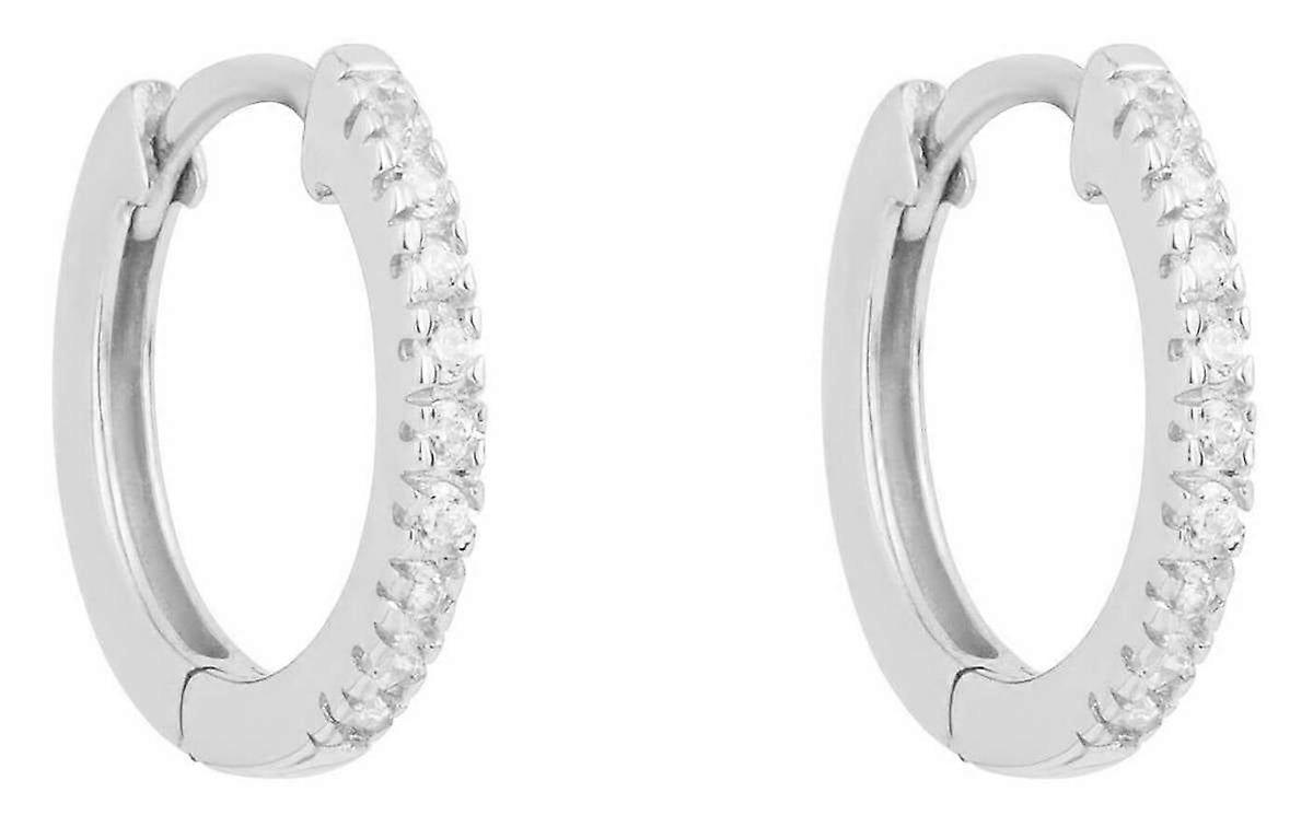 Beginnings Thin Hoop Earrings - Silver