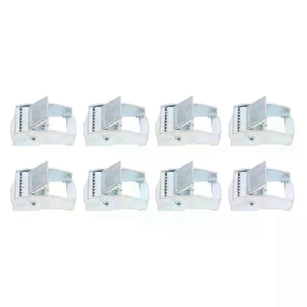 8pcs 25mm Buckle For Tie-down Strap Fixed Tensioner With Knuckle Closure Hand Tools Accessories For Fixing Heavy Duty Cargoes