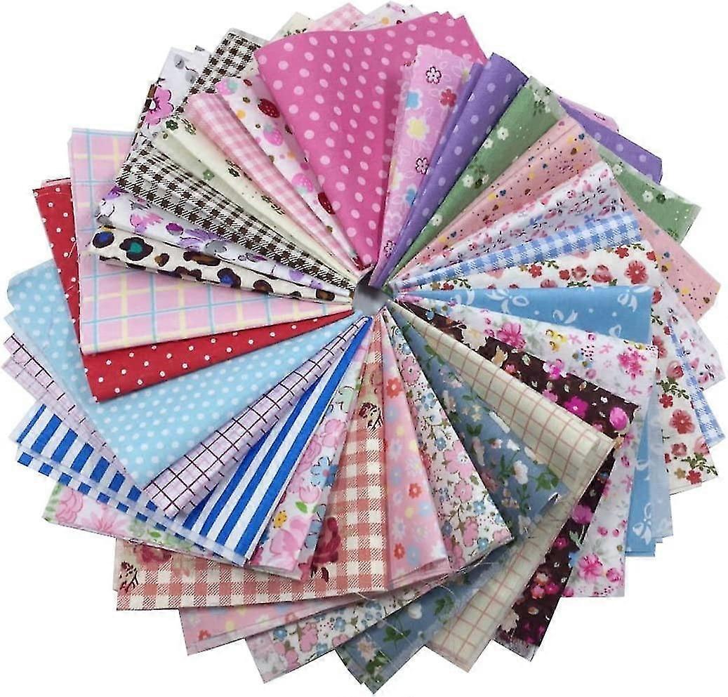 Pre Cut Assorted Colours Cotton Printed Fabric Patchwork Fabric Patchwork Sewing Fabric Patchwork Flower Dots Diy Sewing Quilting Handmade Craft,3758