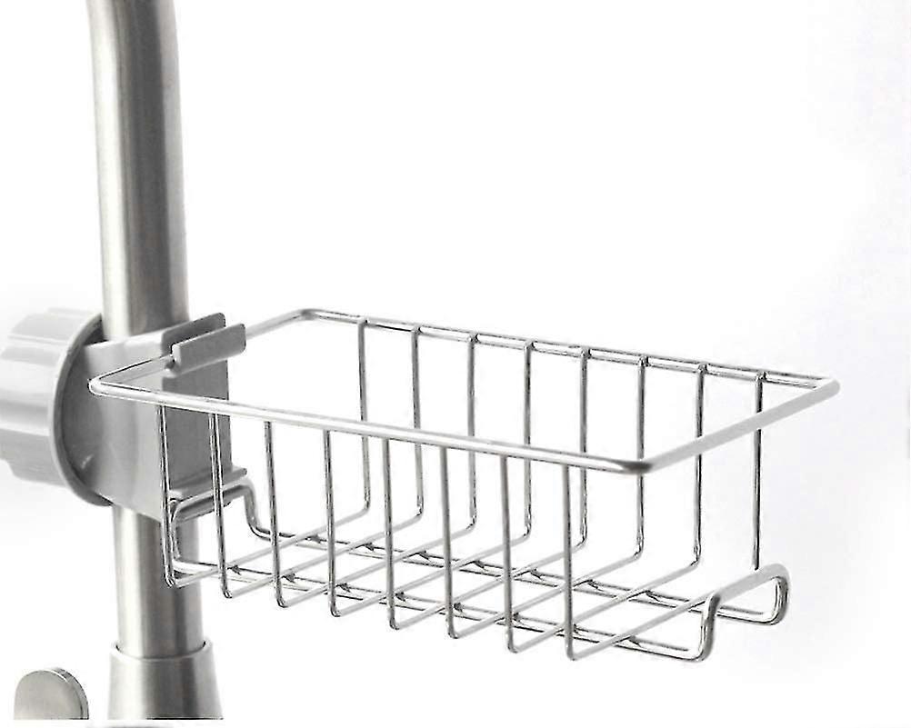 Hanging Shower Shelf Made Of Stainless Steel, To Assemble Without Drilling With Hooks Sponge Holder Soap Basket Soap Holder
