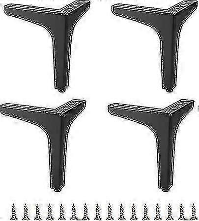 15cm Metal Sofa Legs 4pcs Sofa Legs Replacement Riser Legs, Black