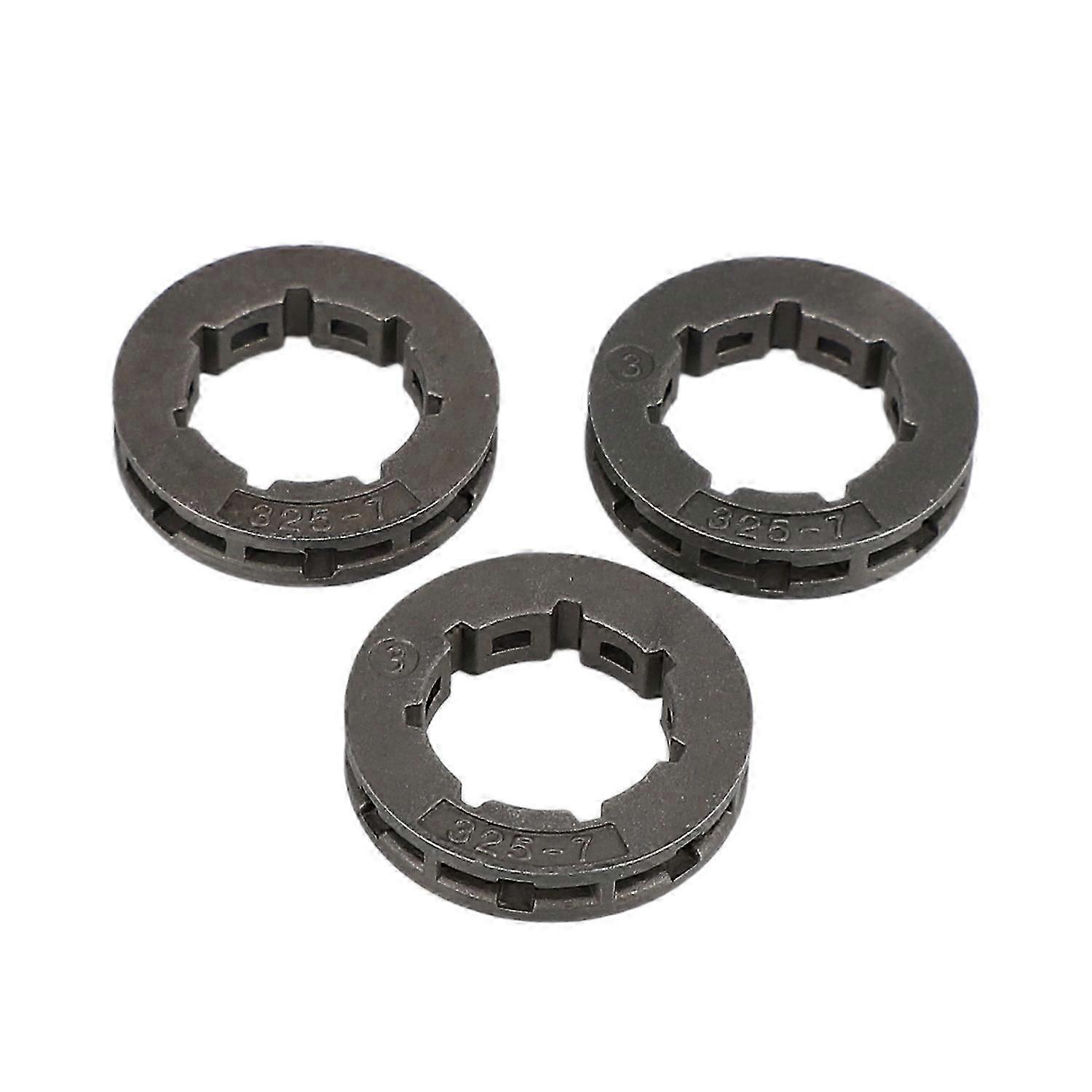 3Pcs Tool Parts Metal Chainsaw Spare Part Chain Saw Sprocket Rim Power Mate 325-7 suitable for Chainsaw Repl