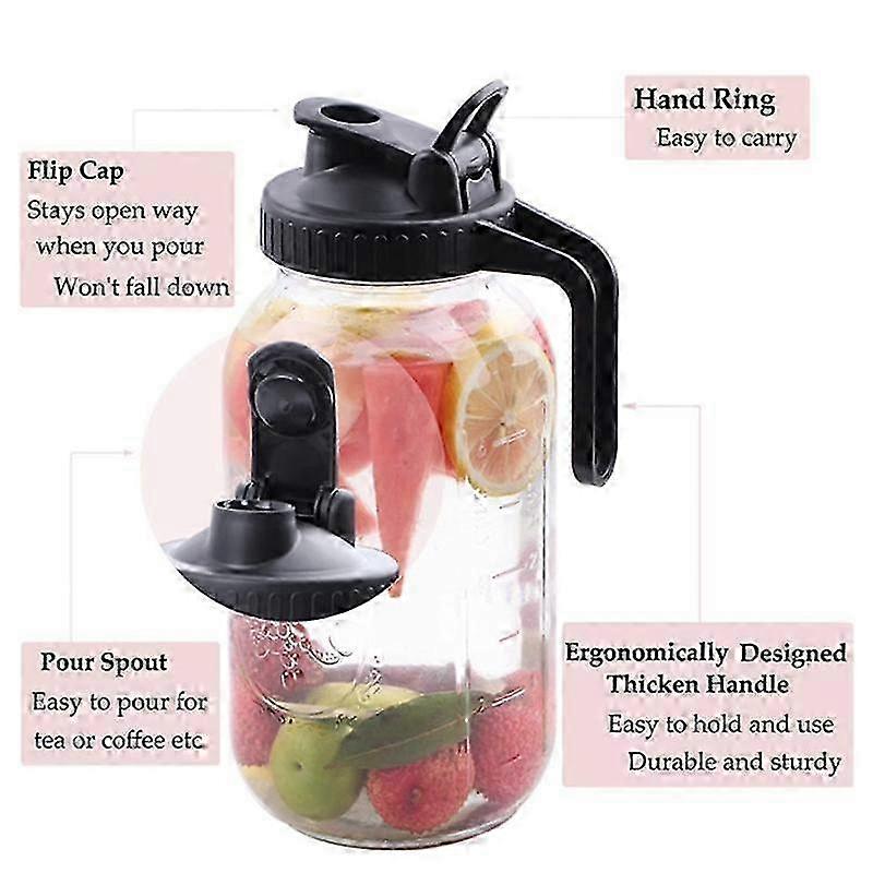 Cold Brew Coffee Maker 64Oz Cold Brew Pitcher with Stainless Steel Super Dense Filter compatible Ice