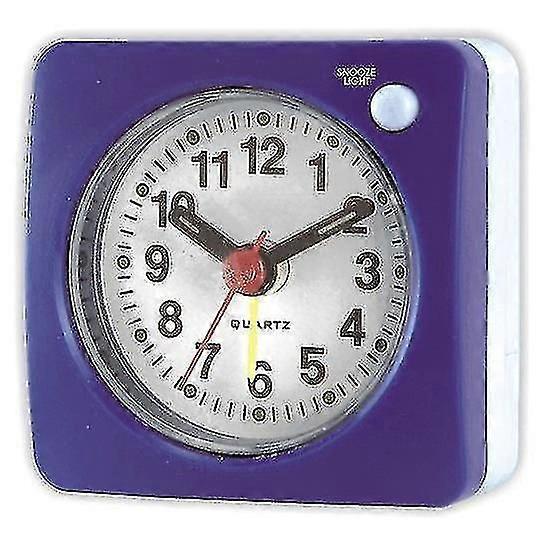 Travel Analog Alarm Clock, Ultra-compact Clock With Snooze And Light Function, Ultra-quiet Non-tick