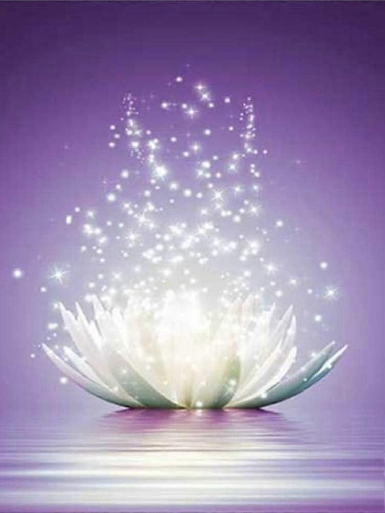 Lotus Bud Diamond Malowanie Haft krzyżykowy