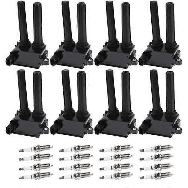 8X Ignition Coil & 16X Iridium Spark Plug for Jeep Commander Dodge Charger Ram MK1434