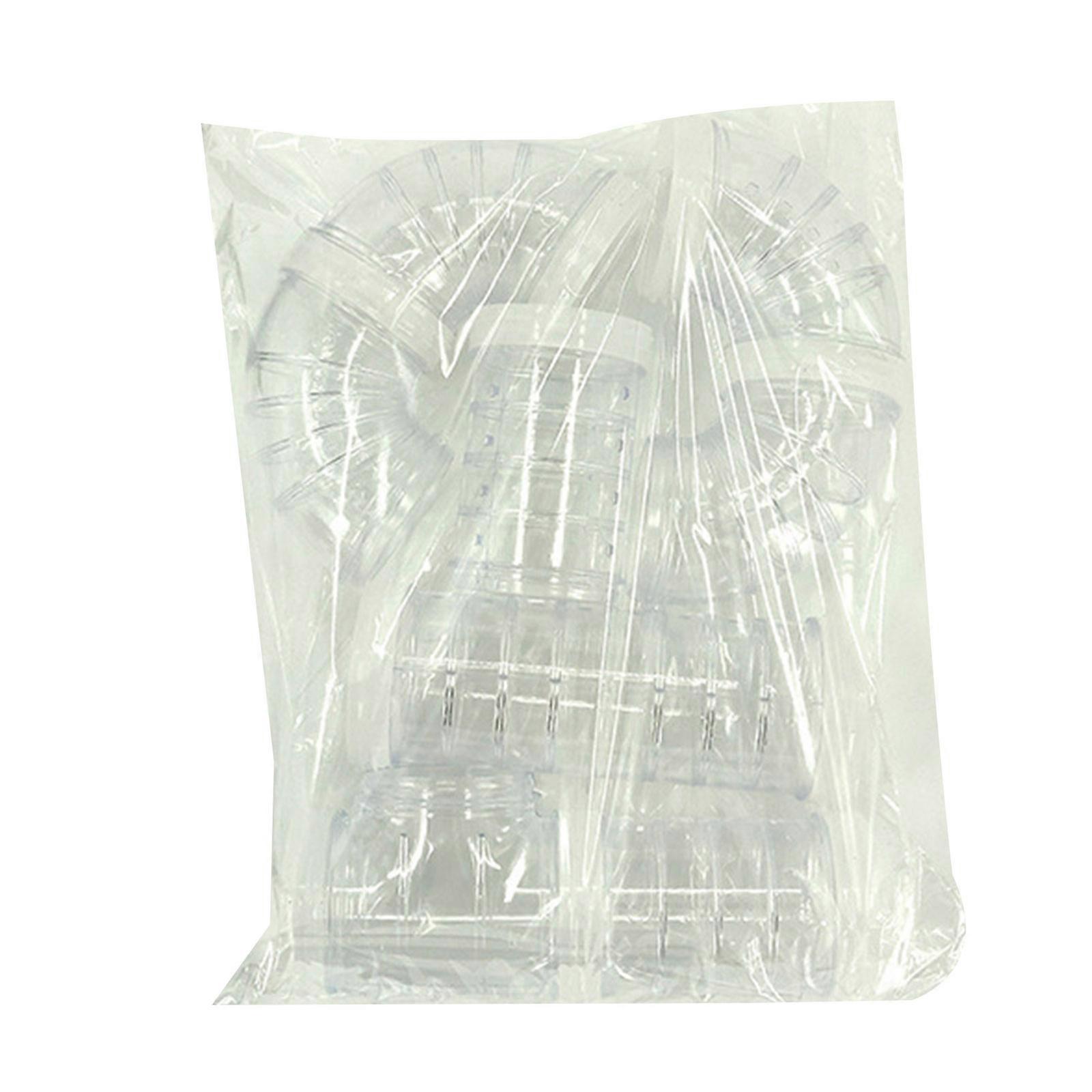 Hamsters Tube Adventure External Pipe Set Transparent Plastic Tube Hamsters Toy to Expand Space DIY Connection Tunnel  White