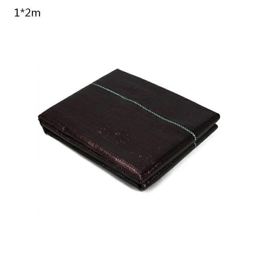 Le tissu de désherbage tissé de jardin noir fonctionne naturellement contre les mauvaises herbes Paysage Couvre-sol perméable et stable aux UV Pelouse Jardinage Tissu de désherbage 