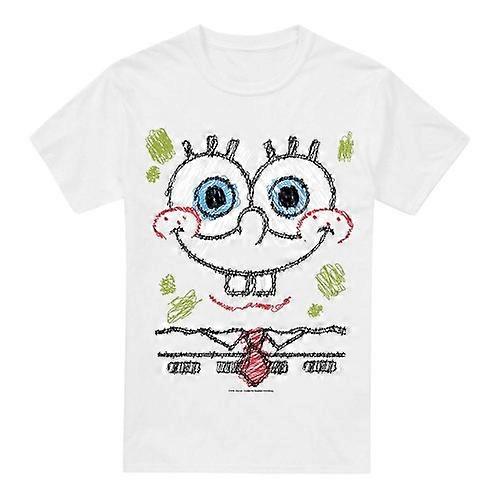 SpongeBob SquarePants Mens Scribble Smile T-Shirt