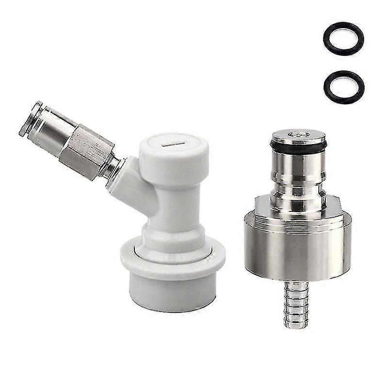 Homebrew Carbonation Cap With Ball Lock Quick Disconnect Connector,5/16' Quick Adapter For Carbonate Beer Soda Water Soft Drink