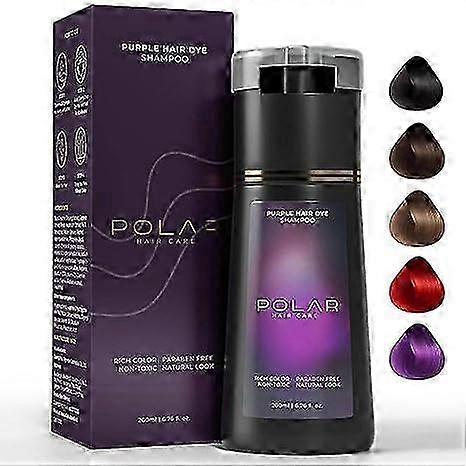 Σαμπουάν βαφής μαλλιών, σαμπουάν Polar Hair Dye, σαμπουάν Polar Haircare Instant Dye, σαμπουάν φυσικής βαφής μαλλιών για κάλυψη γκρίζων μαλλιών, κατάλληλο για γυναίκες και άνδρες.